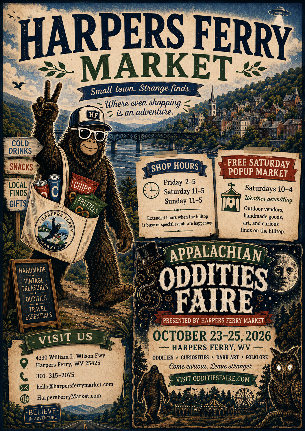 Harpers Ferry Market - Small town. Strange finds. Where even shopping is an adventure.